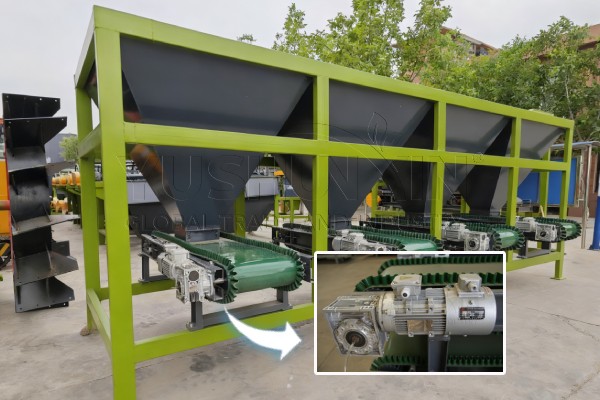 Raw material batching equipment