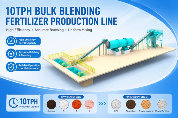 10TPH Bulk Blending Fertilizer Factory