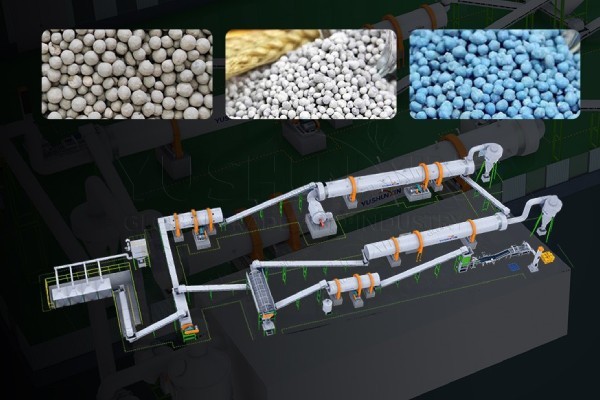 Blended NPK powder granulation plan