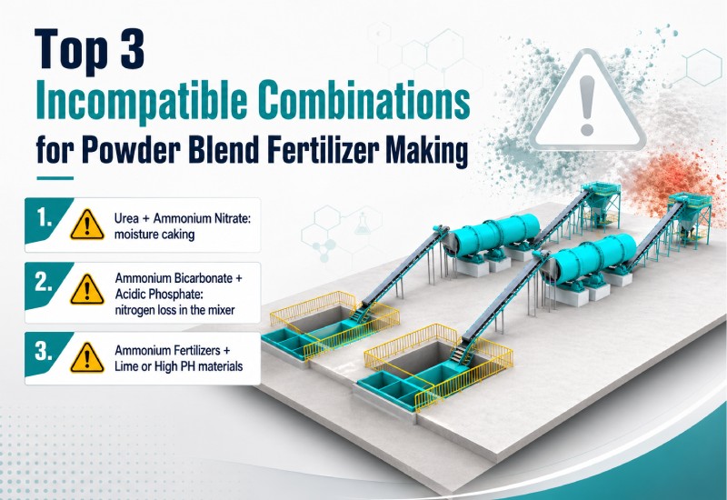 Top 3 Incompatible Combinations for Powder Blend Fertilizer Making